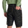 Men's Oktoberfest outfit Authentic Leather Short Black Lederhosen 