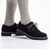 Men’s Bavarian Suede Leather Shoes – Black