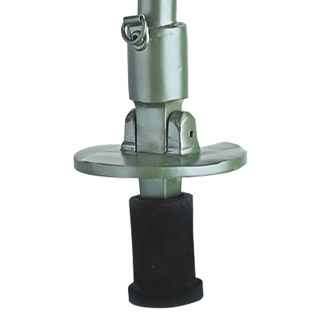 Adjustable Walking Stick with Leather Seat Camouflage Forest Green Tramper