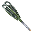 Adjustable Walking Stick with Leather Seat Camouflage Forest Green Tramper