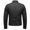 RIDERACT® Waxed Cotton Motorcycle Jacket | Black Stellar Biker Jacket