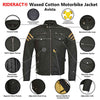 RIDERACT® Cotton Waxed Motorcycle Jacket Avista