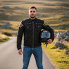 RIDERACT® Cotton Waxed Motorcycle Jacket | Avista Waterproof Biker Jacket