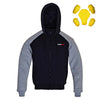 RIDERACT® Motorbike Hoodie with armor Black Grey - Reinforced Street Riding Hoodie