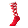 Argyle Hose Checkered Red & White Scottish Socks