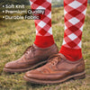 Argyle Hose Checkered Red & White Scottish Socks