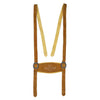 Men's Suede Leather Short Lederhosen Suspenders Set 