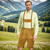 Men's Oktoberfest Costume Suede Leather Short Lederhosen 