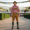 Men's Oktoberfest Costume Suede Leather Short Lederhosen 