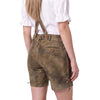 Women’s Lederhosen – Mud Brown Suede Leather Shorts