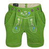 Women’s Oktoberfest Costume – Green Suede Leather Lederhosen Shorts