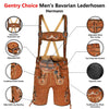 Men's Oktoberfest Costume Suede Leather Short Lederhosen 