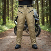 RIDERACT® Mens Cordura Waterproof Motorcycle Pant | TARZAN Khaki Riding Pants