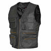 RIDERACT® Cargo Biker Leather Vest