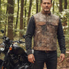 RIDERACT® Mens Leather Motorcycle Vest | SOA Dirt Fuss Biker Vest