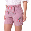Women’s Lederhosen – Rose Pink Suede Leather Shorts