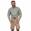 Men Suede Lederhosen with Waist Belt 