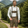 Men's Oktoberfest Costume Suede Leather Short Lederhosen 