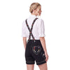 Women's Oktoberfest Costume – Black Suede Leather Lederhosen Shorts