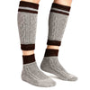 Traditional Bavarian Socks – Two-Piece Rustic Striped Set