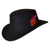 Traditional Bavarian Country Man Wool Hat Black