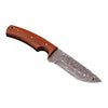 Handmade Damascus Skinner Knife AMK002 Stainless Steel Tracker Knife