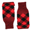 Scottish Kilt Hose Top Diced Red And Black