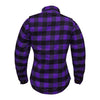RIDERACT® Women's Reinforced Flannel Shirt Road Series Purple