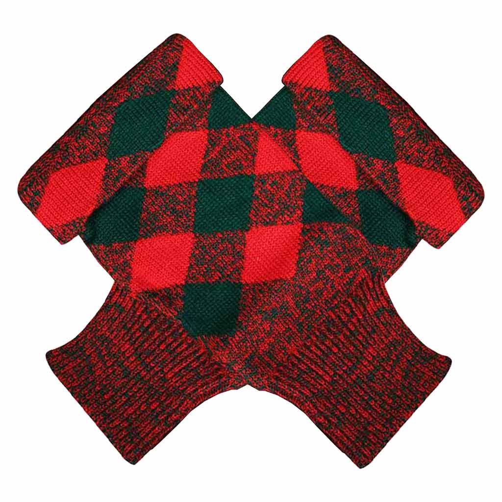 Scottish Kilt Hose Top Diced Red And Green
