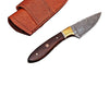 Handmade Damascus Skinner Knife AMK010 Professional Kitchen Knife Rose Wood Handle