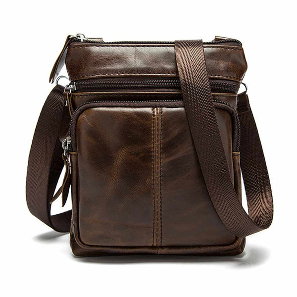 Business Travel Mini Leather Handbag Crossbody Shoulder Bag | Gentry Choice