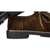 Bavarian Men's Suede Leather Shoes Dark Brown