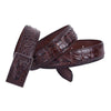 Fashion Designer Croc Pattern Leather Belt Alligator Pin Buckle
