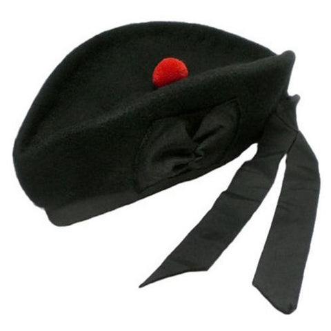 Glengarry Hat Plain Black