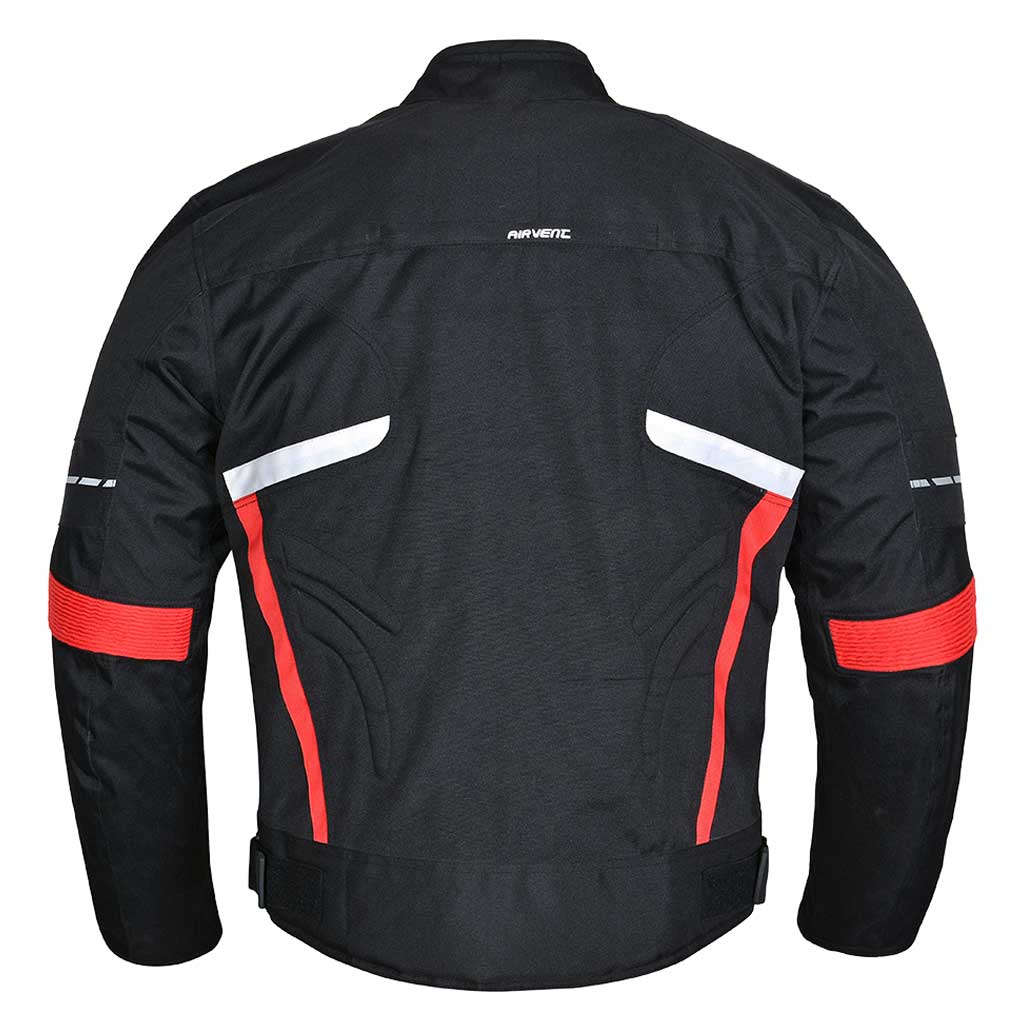 RIDERACT® Waterproof Riding Jacket | Retro Black & Red | Gentry Choice