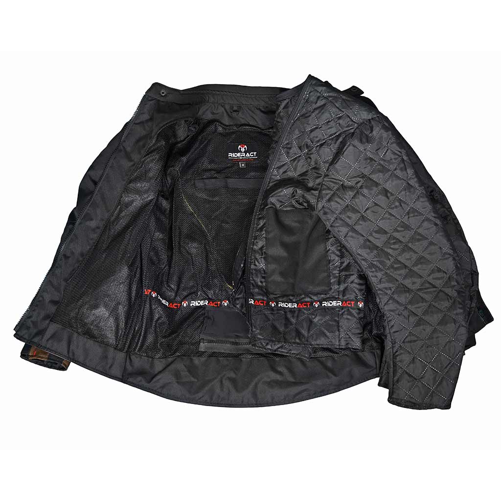 thumbnail image 2 of RIDERACT® Men's Expeditor Waterproof Touring Motorcycle Jacket - CE Level 1 Armour, All Seasons 2 of 4