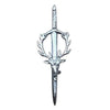 Stag Head Sword Silver Kilt Pin